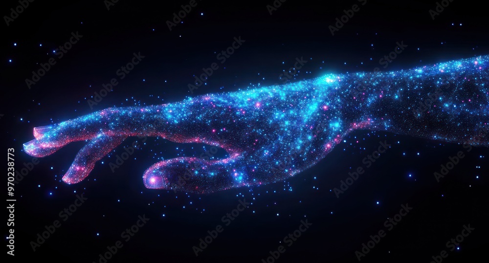 Obraz premium Cosmic Hand Reaching Out