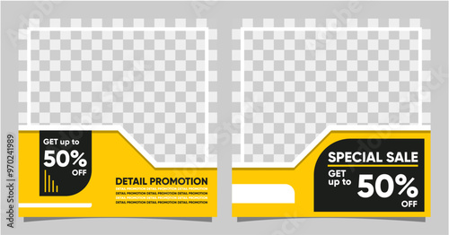 Social media post template modern design, for business digital marketing online, banner and poster