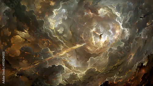 Divine Christ Returning in Clouds of Glory