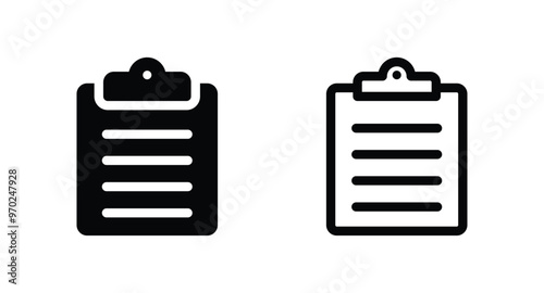 Clipboard, checklist, report icon vector for web site