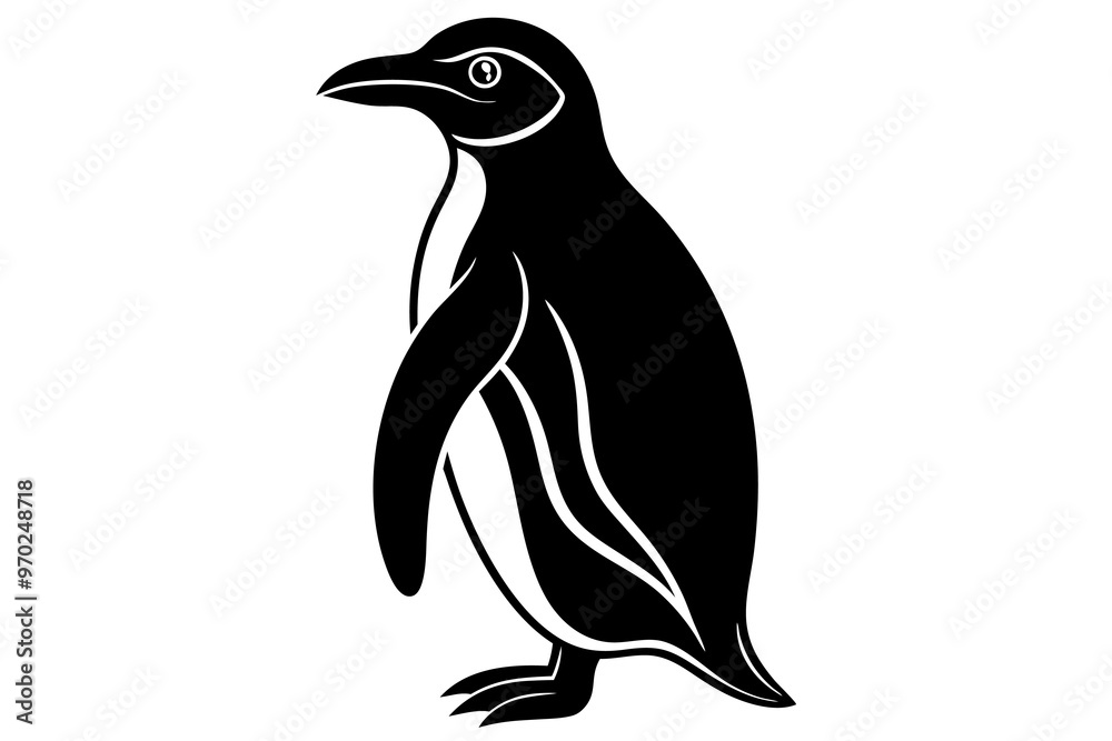 Penguin silhouette vector art .This is an editable and printable vector eps file Penguin silhouette vector art .This is an editable and printable vector eps file