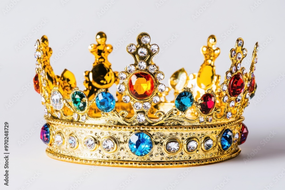 Nice gold crown isolated on white background Nice gold crown isolated on white background