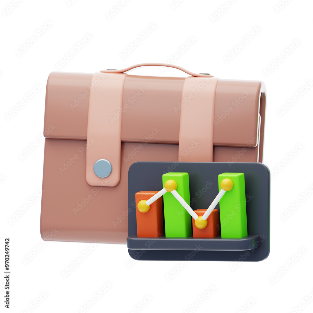 3D Main Strategies in Wealth. 3D Icon 3D Main Strategies in Wealth. 3D Icon