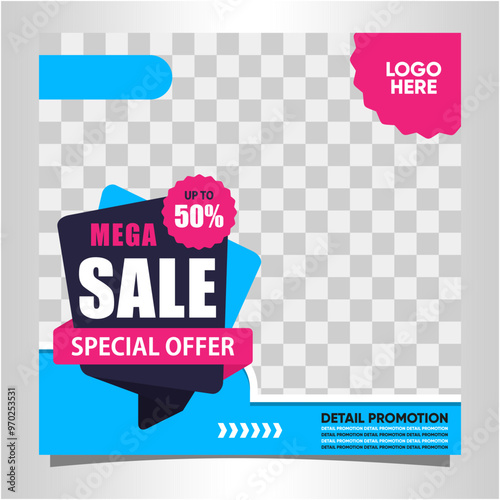 Social media post template modern design, for business digital marketing online, banner and poster
