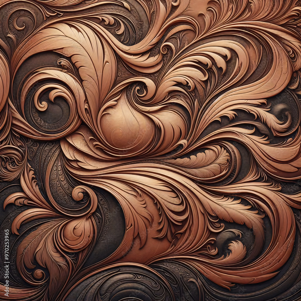 Intricate golden swirls and patterns on a dark background Intricate golden swirls and patterns on a dark background