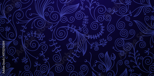 Swirls Ornament dark blue colors backgrounds for floral wallpapers the bedroom, patterned fills, webs pages, surface textures, books covers, fabrics printing papers, textiles tiles interior decoration