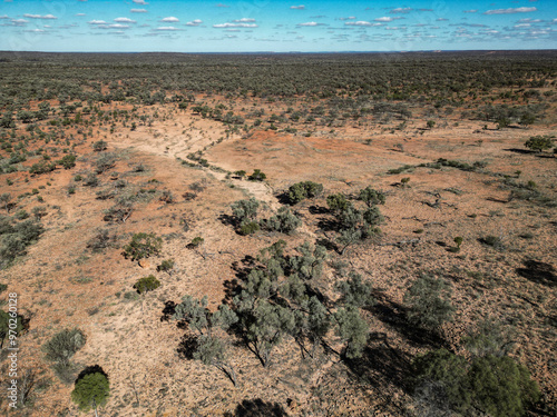 View over the Australian outback photo