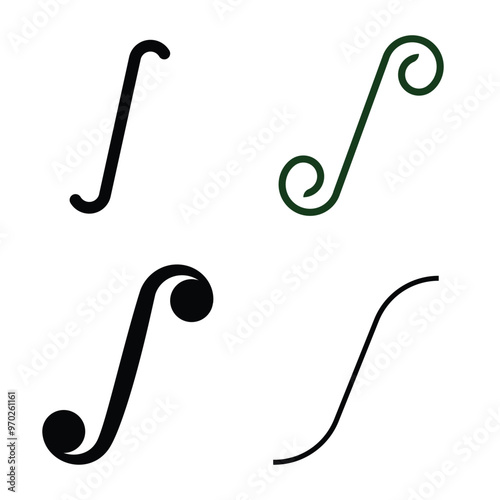 mathematics integral symbol icon