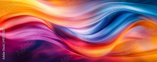 Wallpaper Mural Abstract colorful swirl pattern, vibrant and Torontodigital.ca