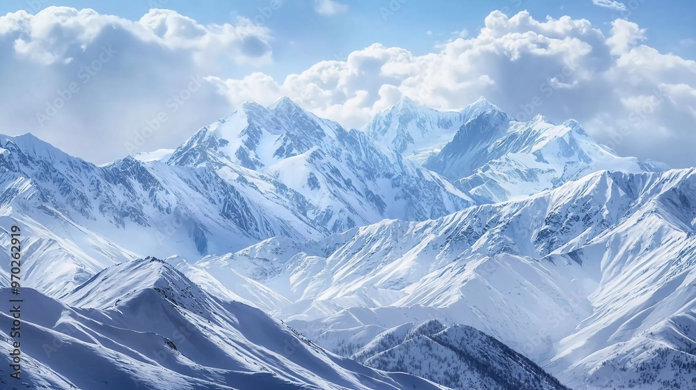 Beautiful scenic Himalayas covered in nice snow Beautiful scenic Himalayas covered in nice snow