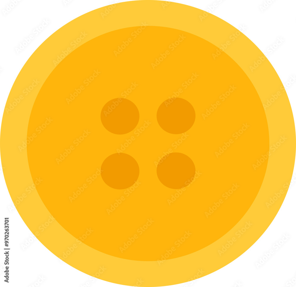 Sewing button yellow