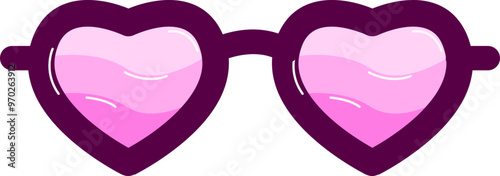 Heart shaped sunglasses