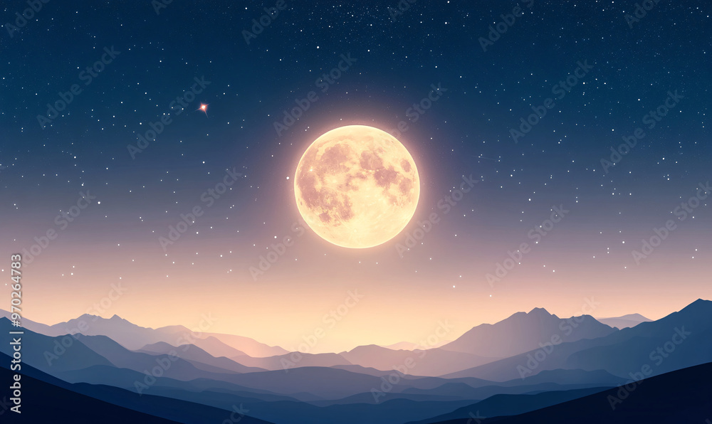 moon landscape background-generative ai moon landscape background-generative ai