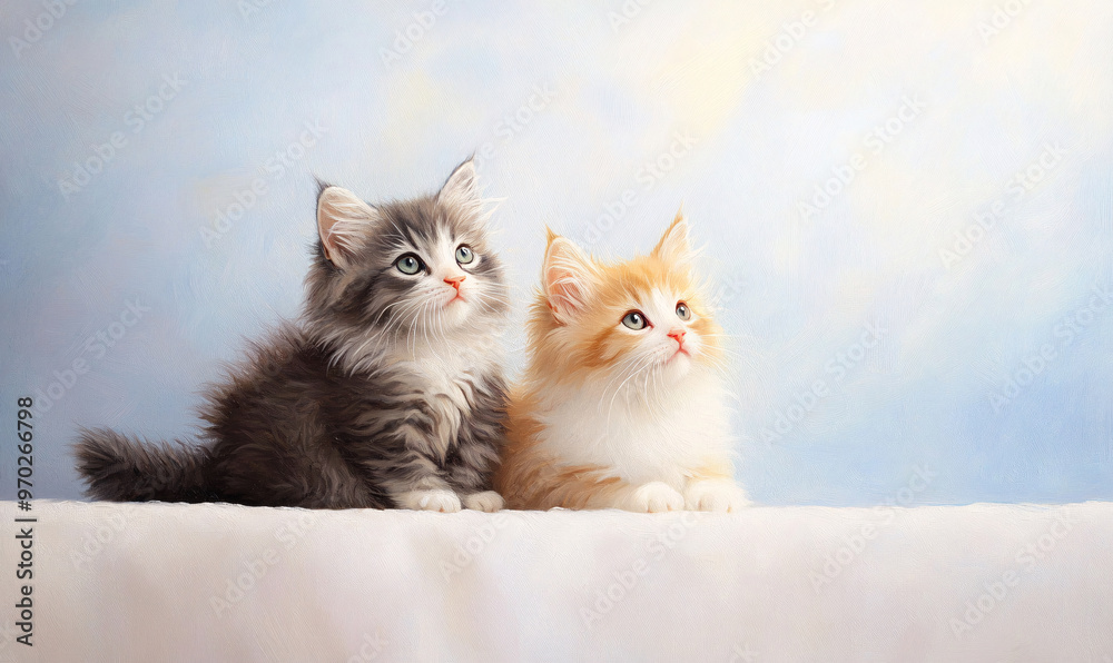 cat on a white-generative ai cat on a white-generative ai