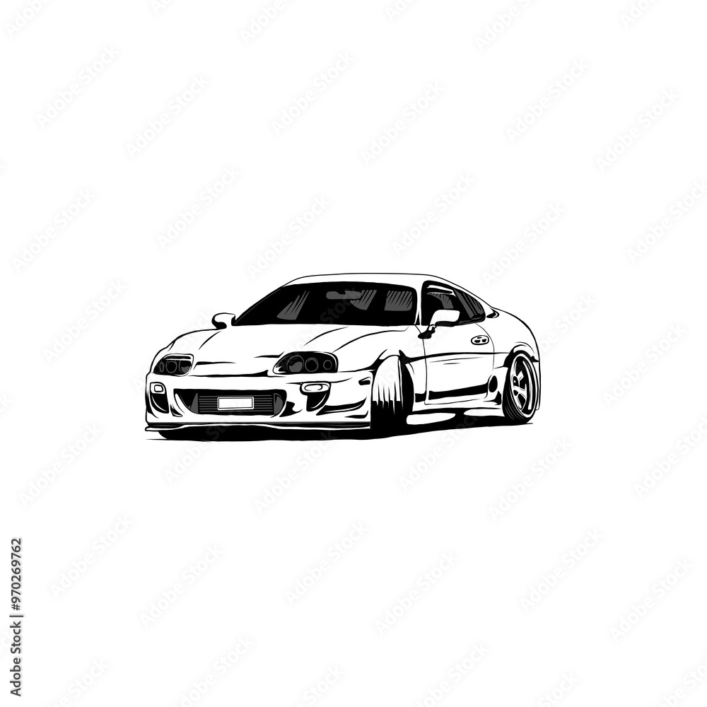 Fototapeta premium car isolated on white