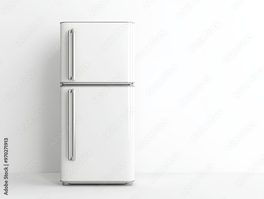 Refrigerator isolated on white background AI Generated Refrigerator isolated on white background AI Generated