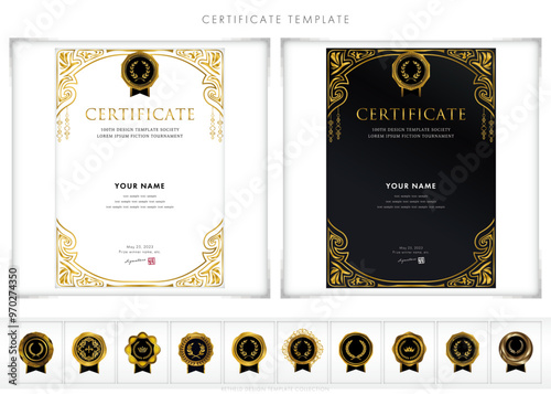 賞状２３４　certificate　award　表彰状　celebration