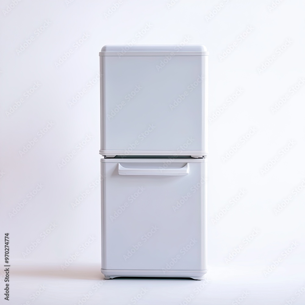 Freezer isolated on white background AI Generated Freezer isolated on white background AI Generated