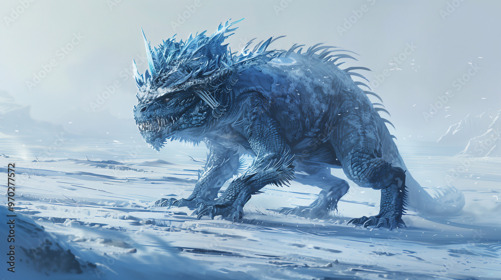 Obraz premium 氷大地の生物