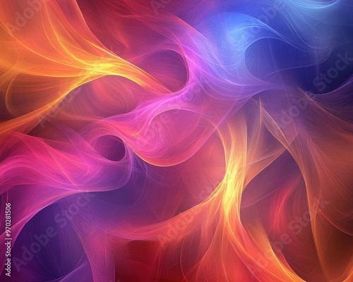 Vibrant and smooth fractal texture a digital creation for innovative graphic design projects