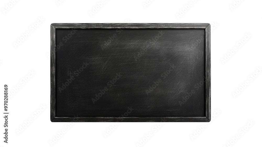 Blank chalkboard with a wooden frame, ready for your message. Transparent Background Blank chalkboard with a wooden frame, ready for your message. Transparent Background