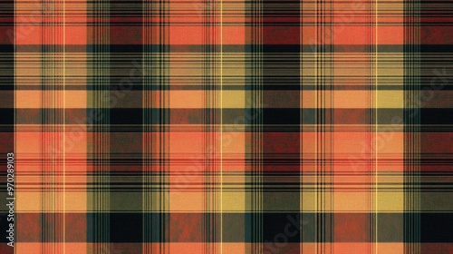 Seamless Tartan Fabric Design