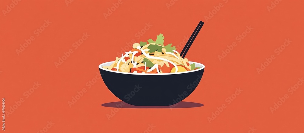 Gourmet Thai Cuisine Tangy And Aromatic Pad Thai Dish Gourmet Thai Cuisine Tangy And Aromatic Pad Thai Dish