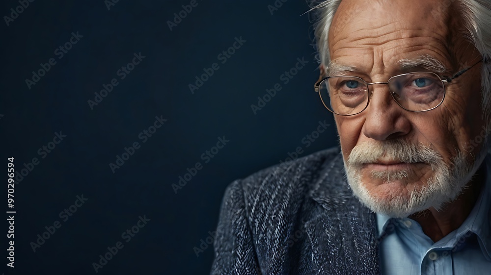 portrait of a senior man. portrait of a senior man.