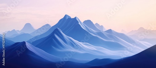 Mountains In Desert With Indigo Blue Hues In Unreal Engine