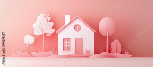 Realistic Home Party In Anime Manga Style Paper Cut Outs