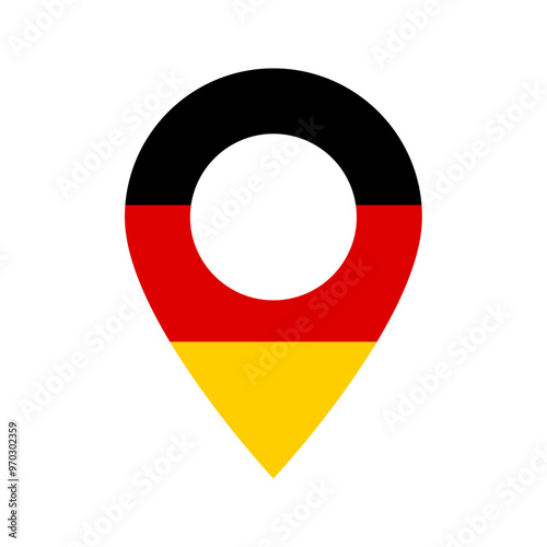 Free Download German flag location icon - GFXLoad
