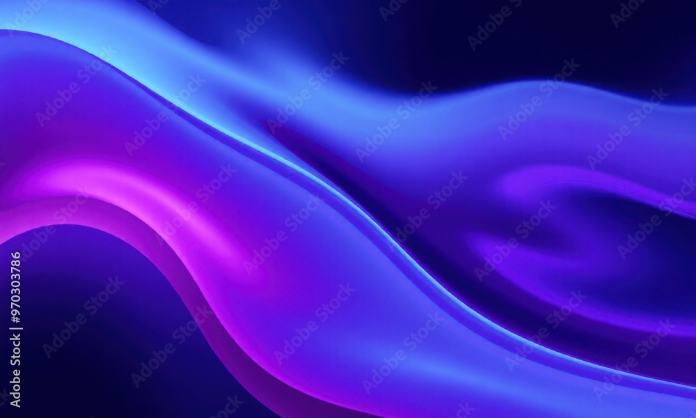 Obraz premium an abstract background with a fluid gradient of blue, purple, and red hues that swirl together in a smooth wave-like pattern