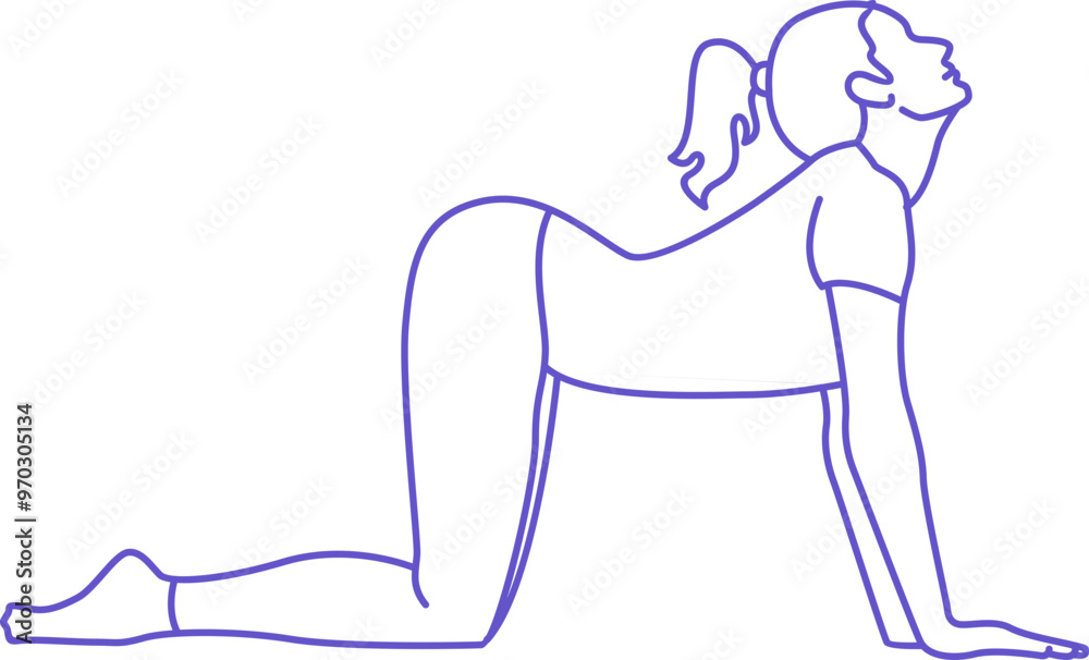Yoga Poses Line Art Style Yoga Poses Line Art Style