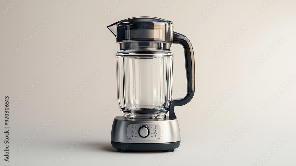3D render of a modern kitchen blender isolated on a white background 3D render of a modern kitchen blender isolated on a white background