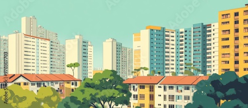 HDB flats represent an economical option for public housing featuring thoughtful designs essential amenities and varying sizes in multiple residential areas