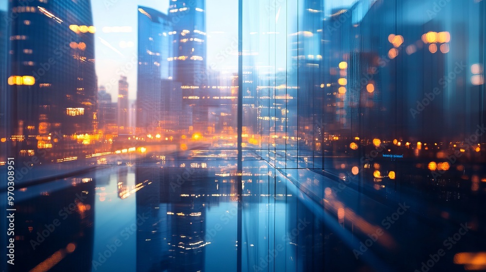 Futuristic City Skyline with Abstract Geometric Shapes and Modern Architectural Design Futuristic City Skyline with Abstract Geometric Shapes and Modern Architectural Design