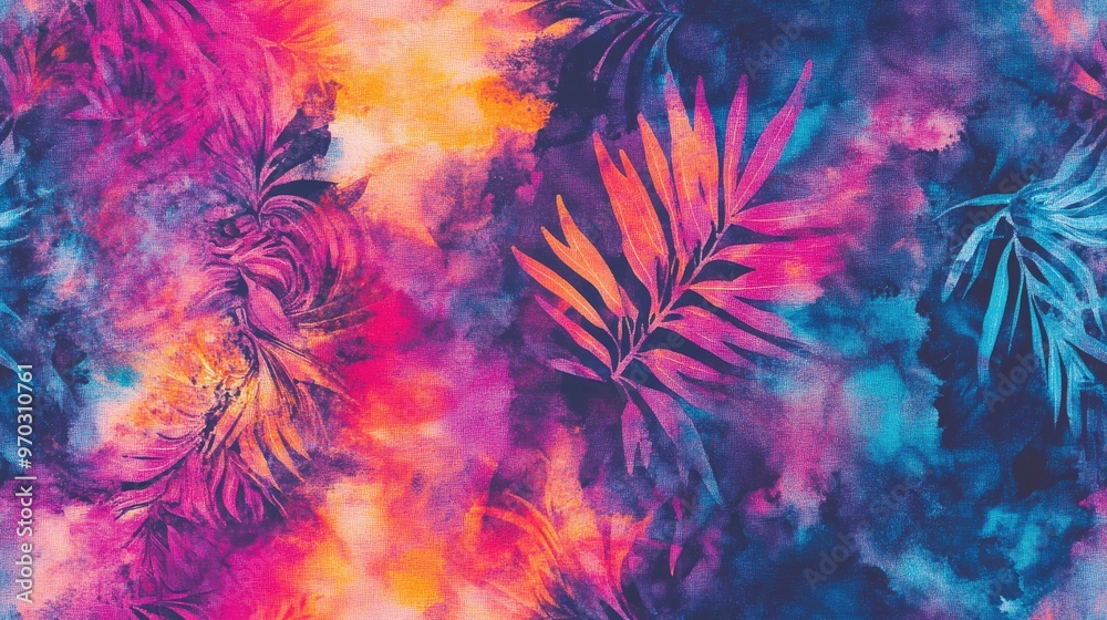 Tie Dye Background with Ethnic Abstract and Bohemian Floral Pattern Multicolored Mottled Prints and Textiles Watercolor Texture with Bleach Effect Tie Dye Background with Ethnic Abstract and Bohemian Floral Pattern Multicolored Mottled Prints and Textiles Watercolor Texture with Bleach Effect