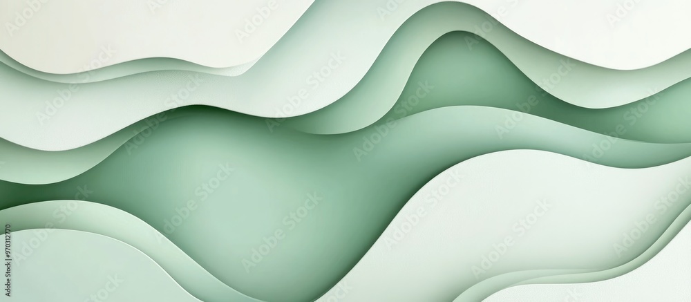 Abstract Green Wallpaper Background Illustration In Soft Pastel Tones Abstract Green Wallpaper Background Illustration In Soft Pastel Tones
