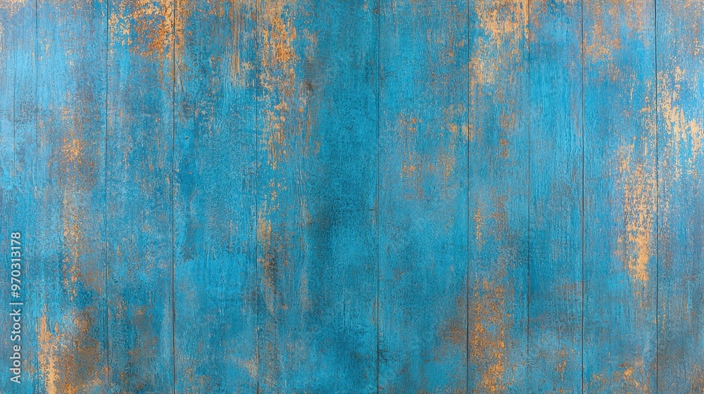 Weathered Blue and Gold Wood Background Texture Weathered Blue and Gold Wood Background Texture