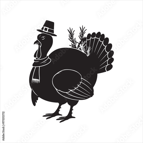 thanksgiving turkey silhouette