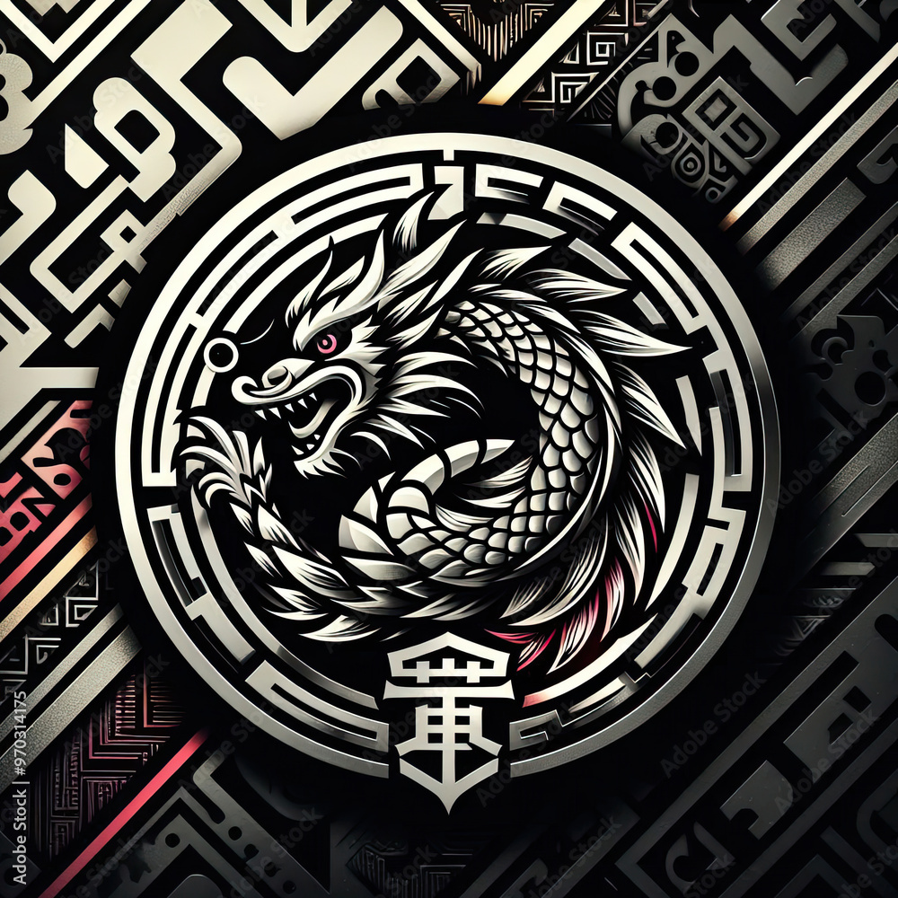3d style of dragon Logo with vibrant gradient color 3d style of dragon Logo with vibrant gradient color