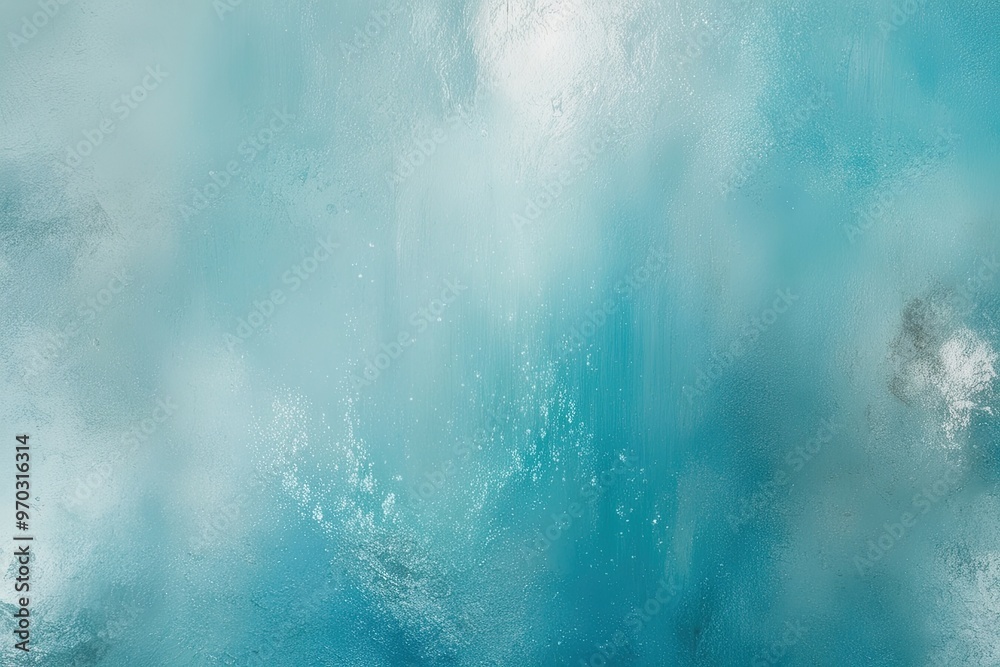 Fototapeta premium Luminous Aquamarine Gradient with Rustic Texture and Shimmering Brightness