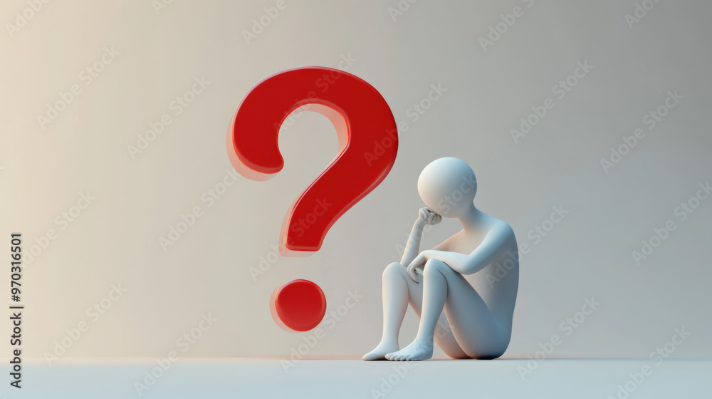 Question Mark and Man. Question Mark and Man.
