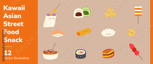 Kawaii Asian Street Food Snacks