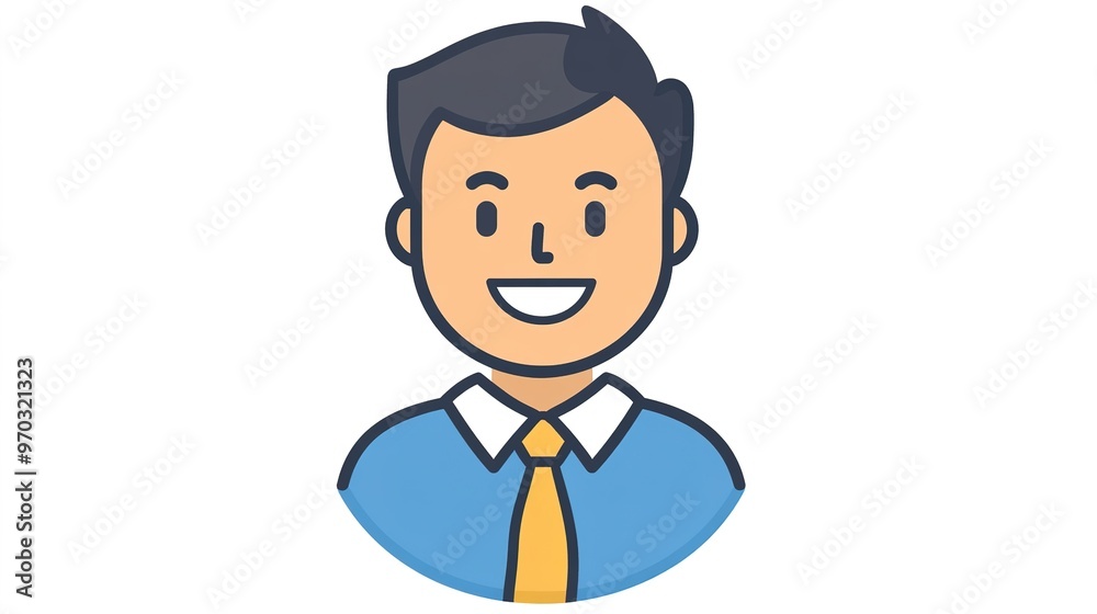 An icon representing an achievement, featuring a friendly face in an office setting. The design emphasizes a positive, approachable expression, ideal for conveying success and professionalism. An icon representing an achievement, featuring a friendly face in an office setting. The design emphasizes a positive, approachable expression, ideal for conveying success and professionalism.