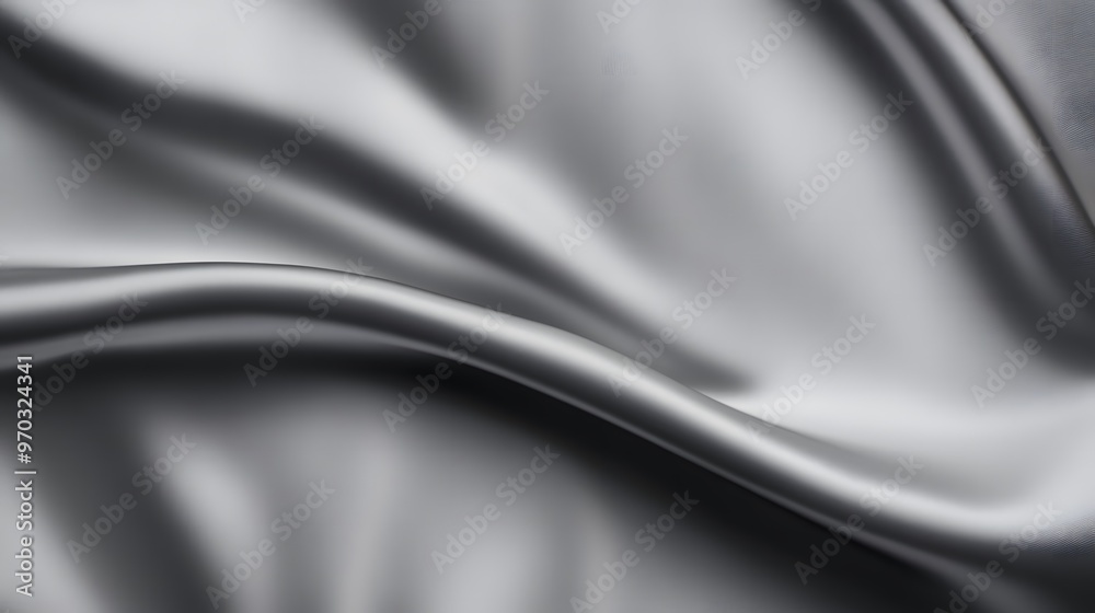 Smooth gray gradient background with abstract silk fabric folds and elegant drapery design, perfect for modern backdrop applications, posters, and headers in fashion or minimalist projects Smooth gray gradient background with abstract silk fabric folds and elegant drapery design, perfect for modern backdrop applications, posters, and headers in fashion or minimalist projects