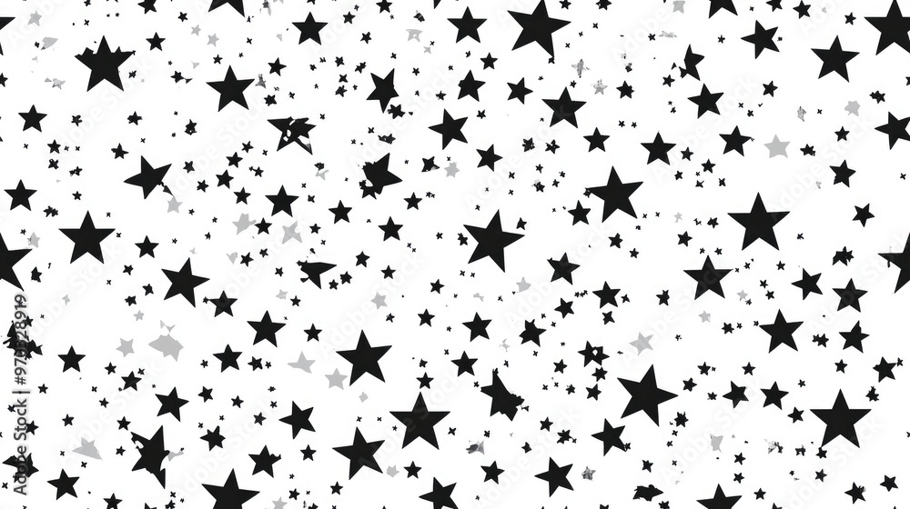 Seamless pattern featuring small random stars Seamless pattern featuring small random stars