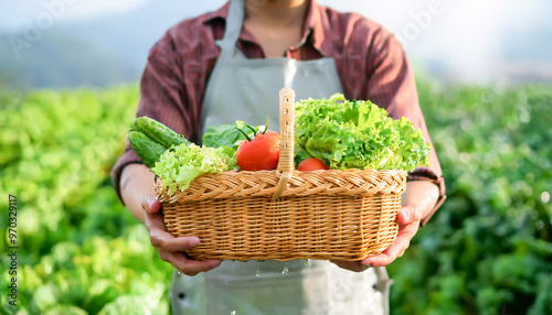 野菜の収穫