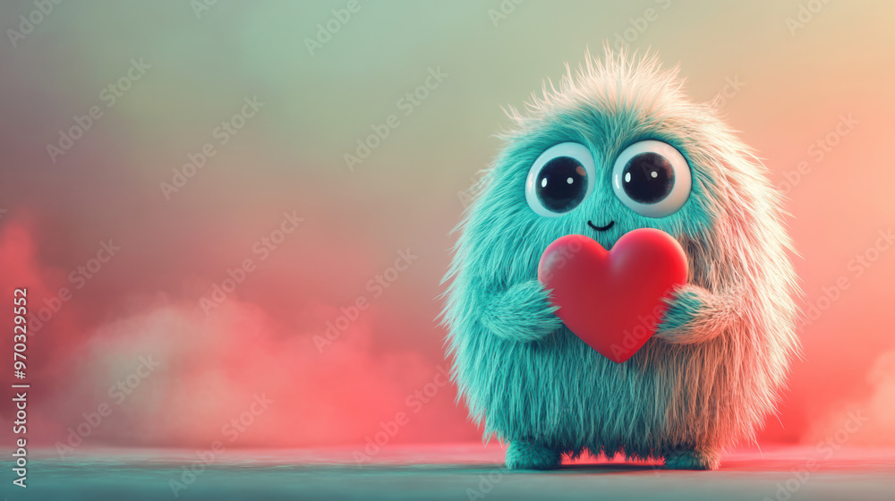 Fototapeta premium Fuzzy Love.
