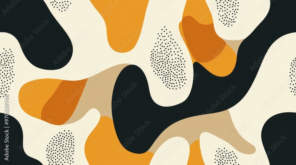 Fototapeta premium Abstract Minimalist Seamless Textile Fabric Swatch Design Template for Wrapping Paper